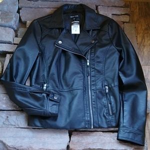 RUE 21 Black Moto jacket Sz. Med.
